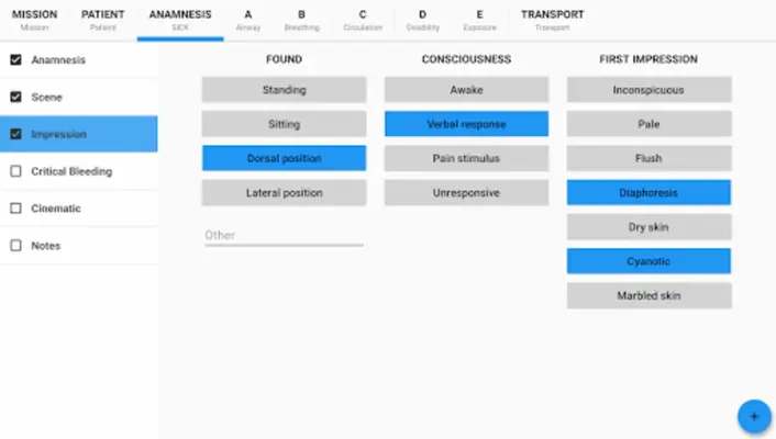 EMS Protocol - the efficient med. emergency report android App screenshot 13