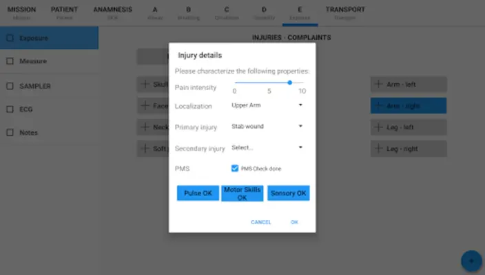 EMS Protocol - the efficient med. emergency report android App screenshot 6